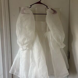 Selkie The Ivory Puff Dress XS